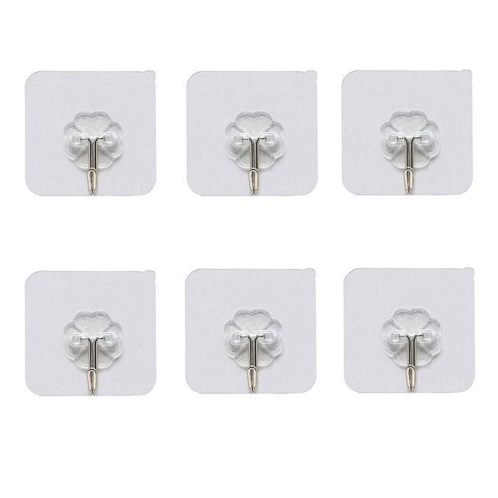 گیره آویز آشپزخانه مدل AF-Flower بسته 6 عددی